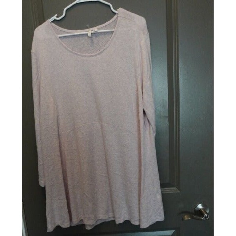 Est. 1946 Womens Plus Size 18/20 Knit Scoop Neck Long Sleeve Tunic
